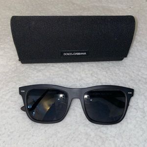 Dolce & Gabanna DG 6095 black rubber sunglasses